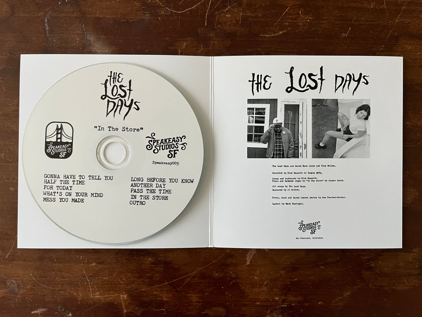 "In The Store" by The Lost Days - Compact Disc